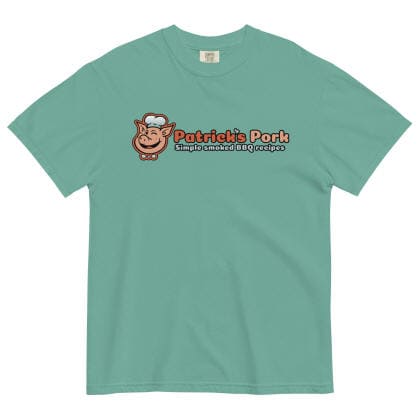 Patrick's Pork seafoam green t-shirt
