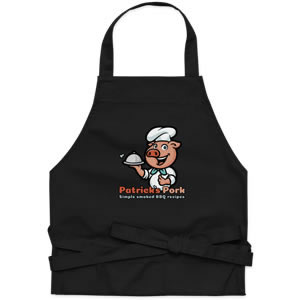 Patrick's BBQ Pork - cotton apron (black)