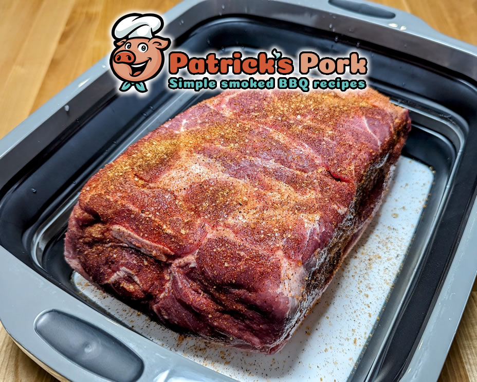 Pork butt with BBQ dry rub