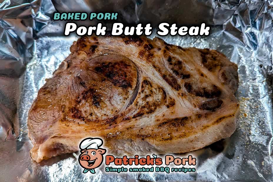 Wrap pork butt steaks in foil